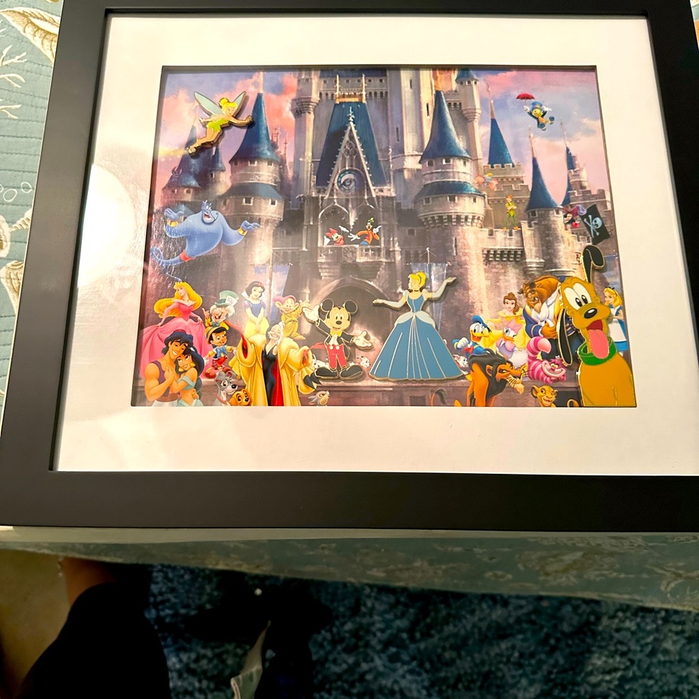 Original cast members collectible picture with pins and frame.